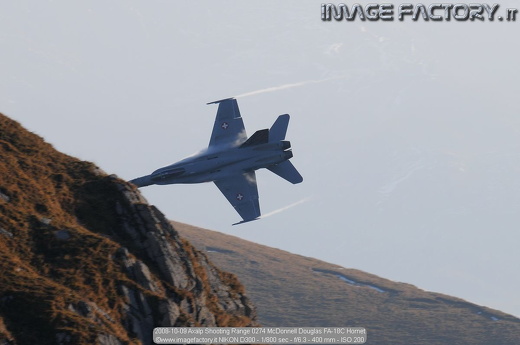 2008-10-09 Axalp Shooting Range 0274 McDonnell Douglas FA-18C Hornet